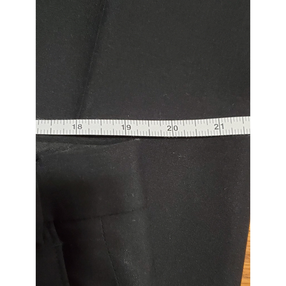 Lauren Ralph Lauren Men’s Dress Pants 38x32 Black Wool Blend Flat Front - Picture 5 of 11